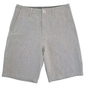 Volcom Shorts Mens 28 Zipper Pocket Surf And Turf Gray 4 Way Stretch Golf